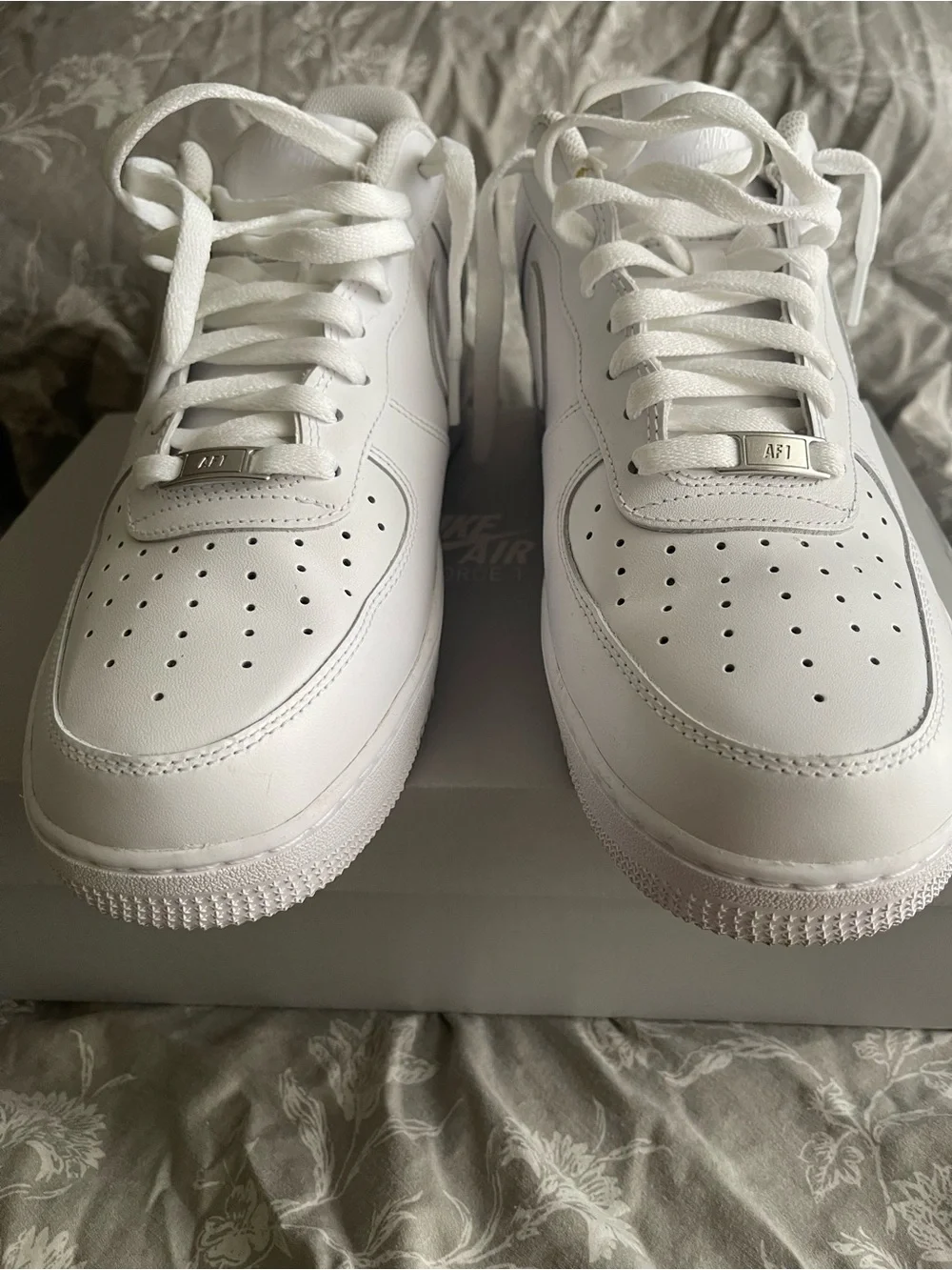 Nike Air Force White Low-Top Leather Sneakers